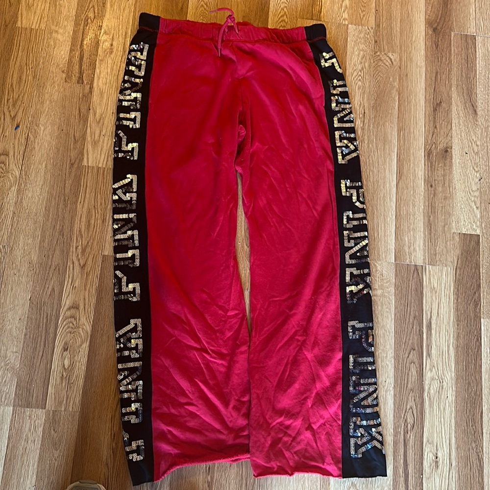 Vs pink pants bling